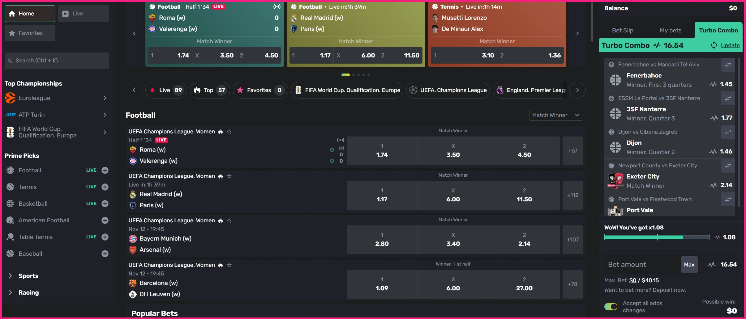 Rollhub Casino Betting